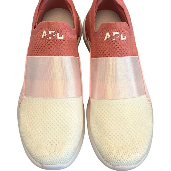 NEW NWT Athletic Propulsion Labs (APL) Techloom Women’s Size 10.5 Peach Cream Ce - Picture 7 of 9